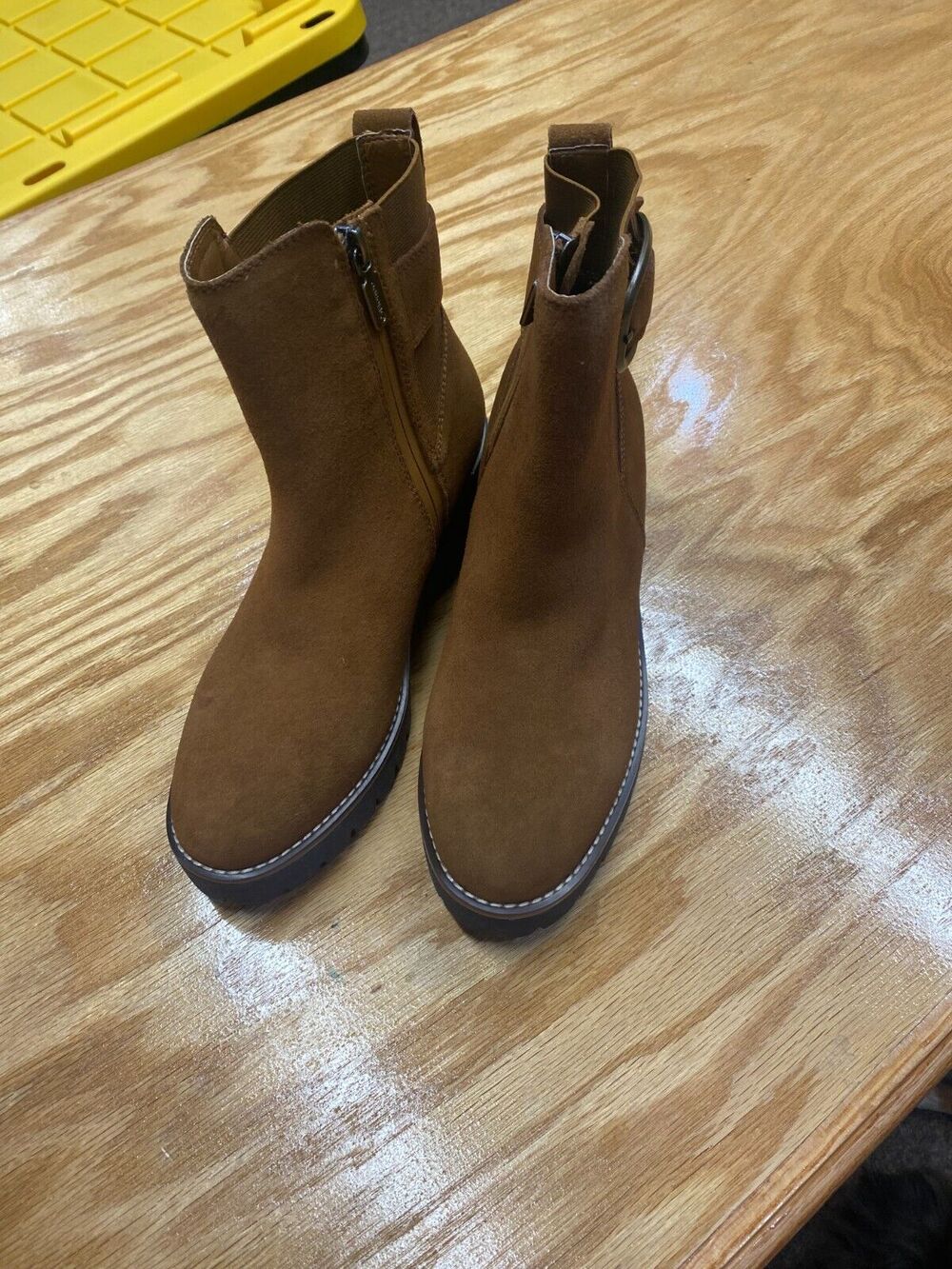 Blondo Dahlia DAHL01 Women's Brown Cow Suede Waterproof Bootie Size 7M S17